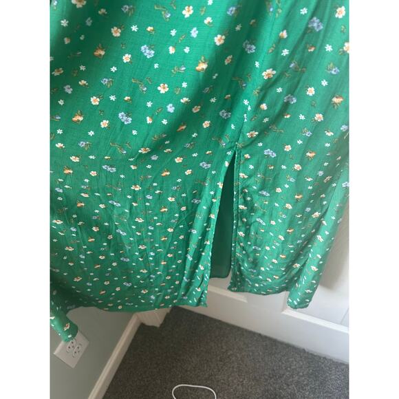 ASTR The Label Green Floral Midi Dress - Medium - Picture 7 of 8